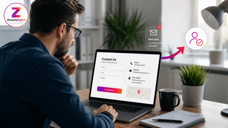contact page optimization layout for business leads