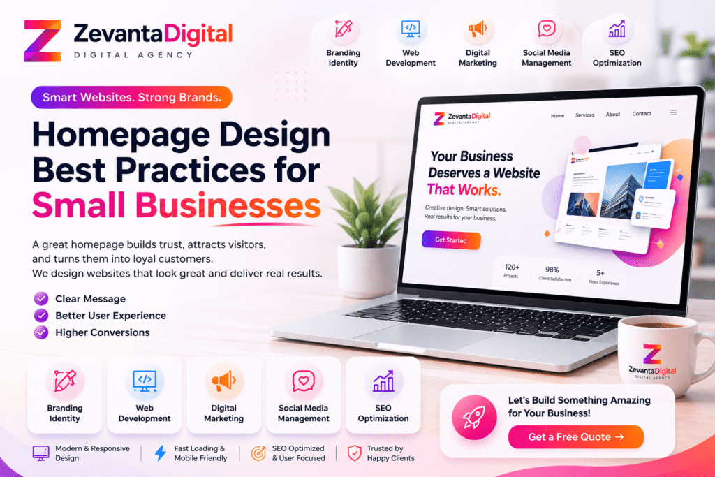 Homepage Design Best Practices for Small Businesses