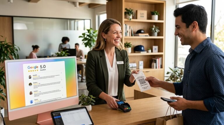 How to get Google reviews for your business receipt with printed QR code