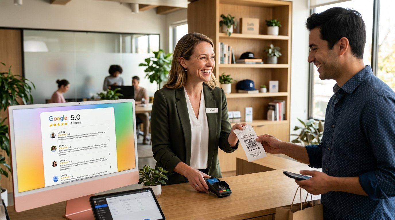How to get Google reviews business team displaying 5 star customer rating badge