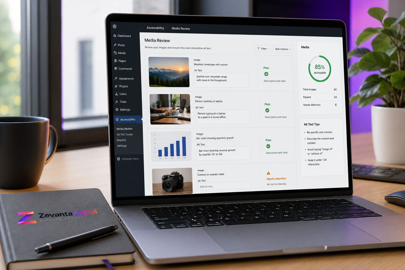 image alt text review for website accessibility