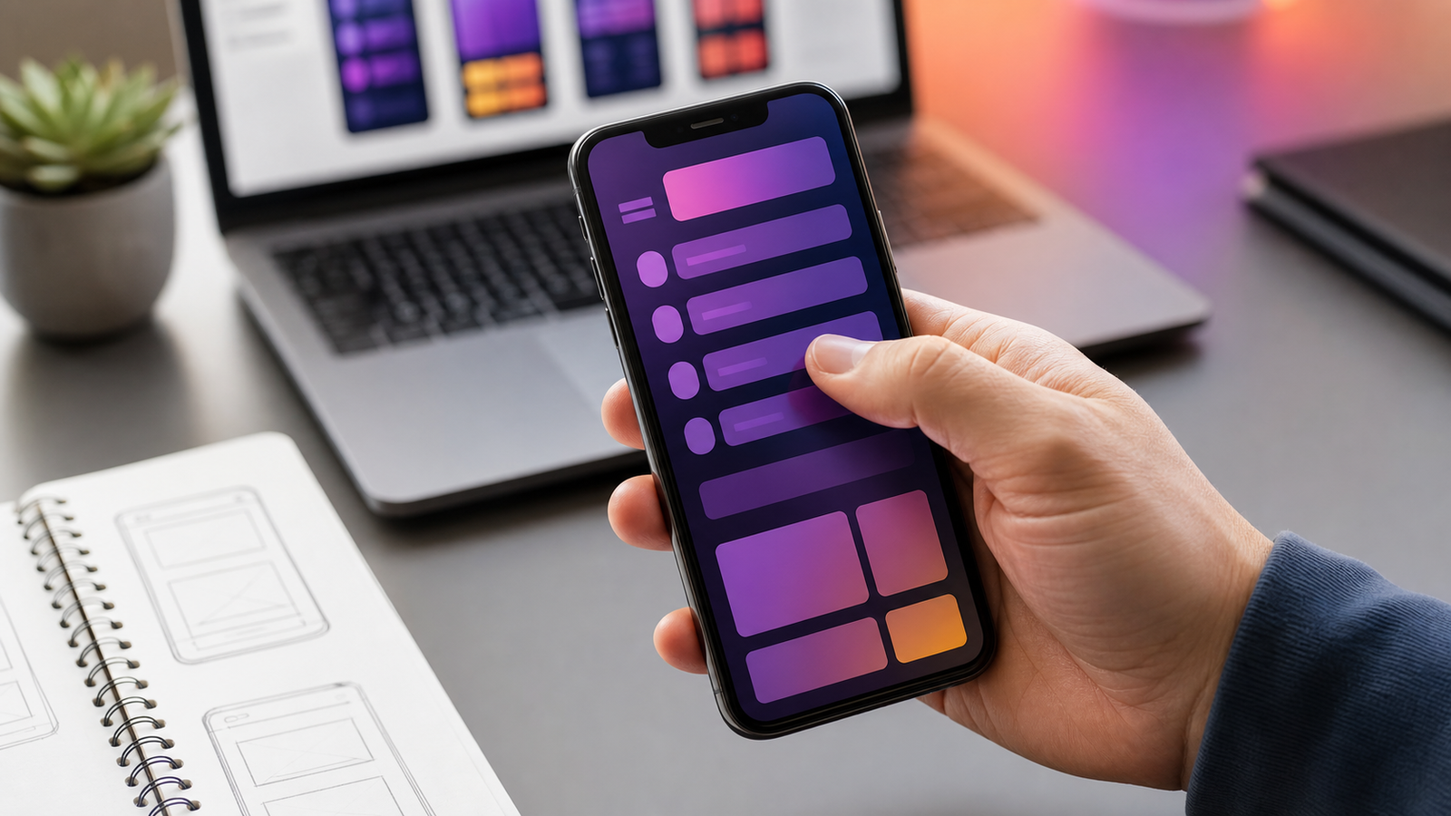 Mobile menu experience designed for simple user interaction