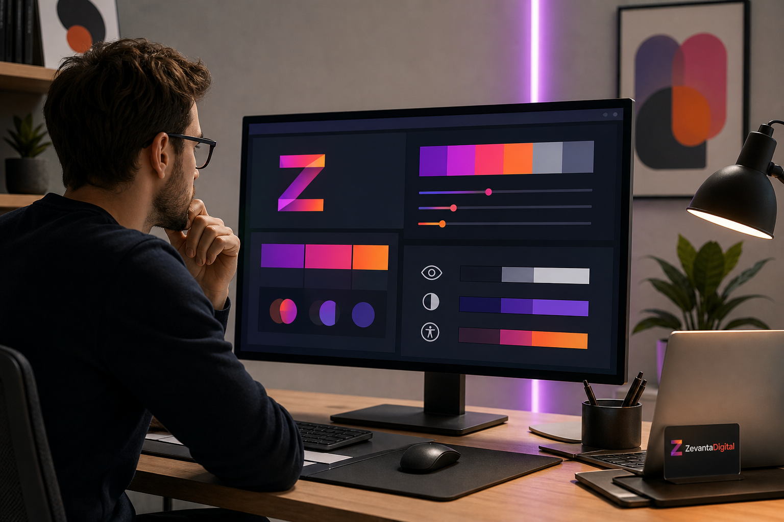website accessibility color contrast and readability dashboard